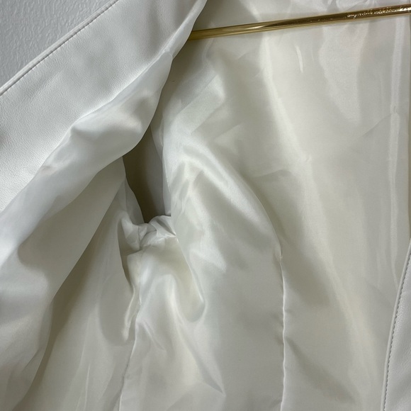 Azalea Wang jacket fringe Western sz XL white Elegant NWOT - Picture 7 of 10